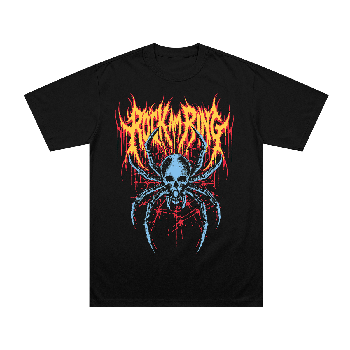 Rock am Ring Spider Skull T-Shirt Schwarz - Versand ab 23.10.2026